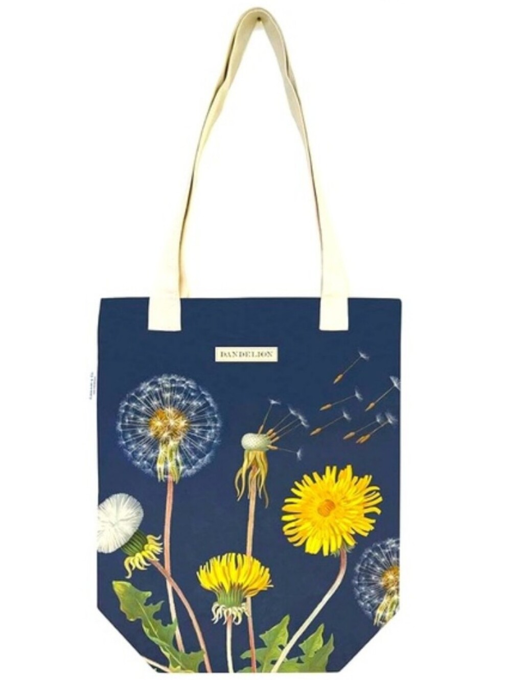 NWT Cavallini Dandelion Tote vegan cotton canvas market bag